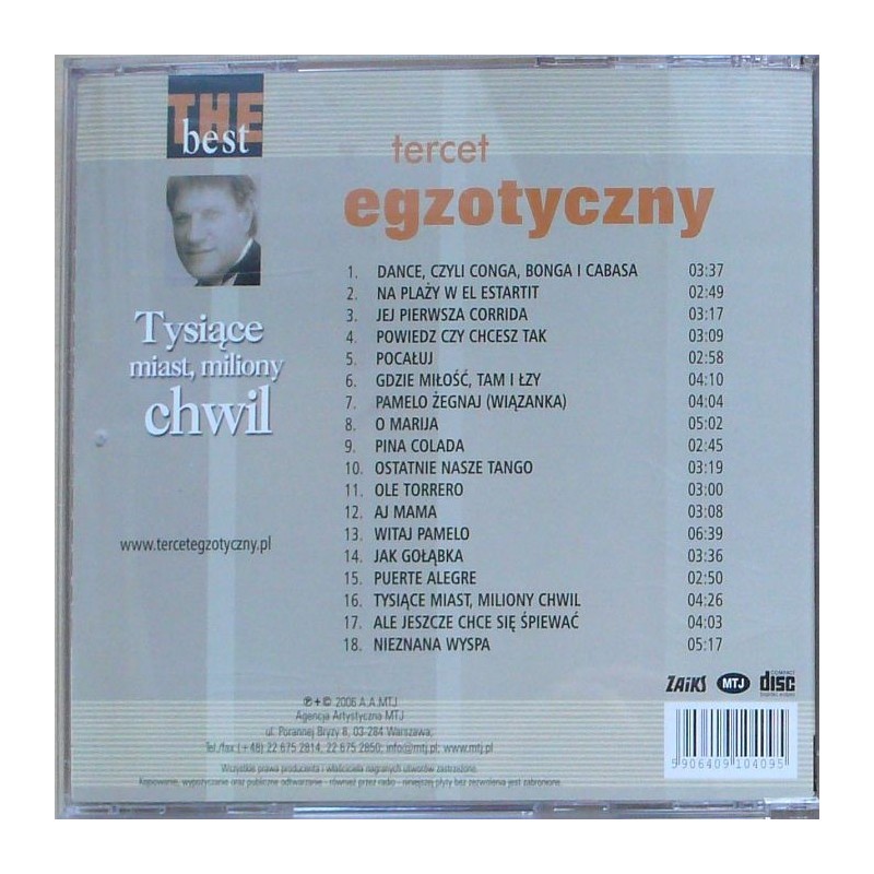 Tercet Egzotyczny - Tysiące miast, miliony chwil