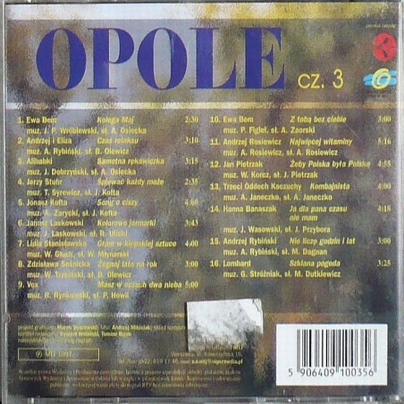 Składanka - Opole – Antologia piosenki polskiej cz. 3