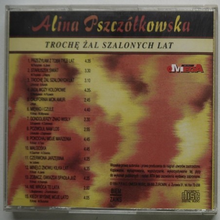 Pszczółkowska Alina - Trochę żal szalonych lat