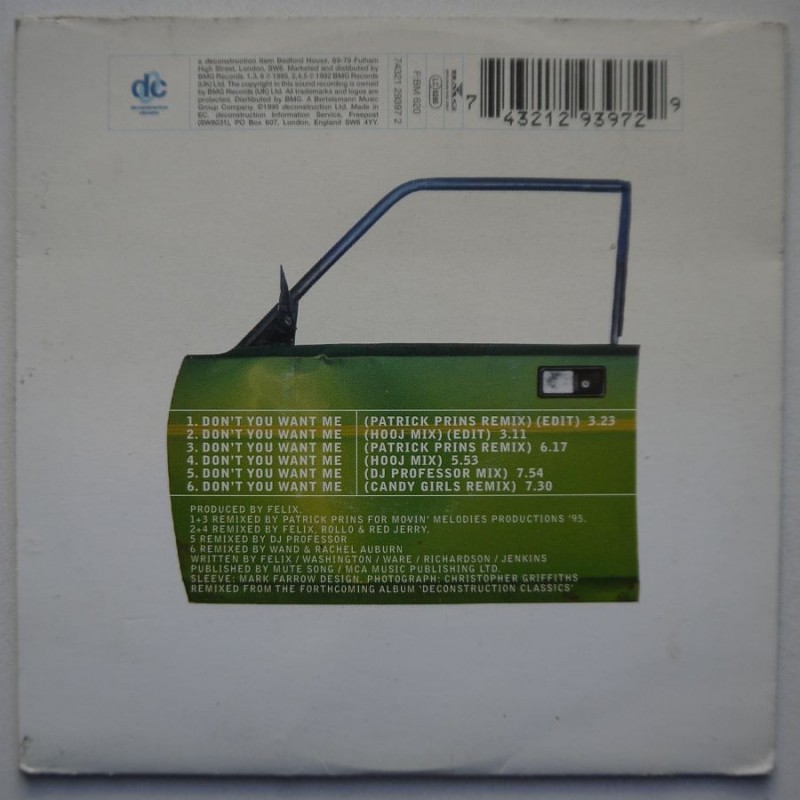 Felix - Don't You Want Me (CDS)