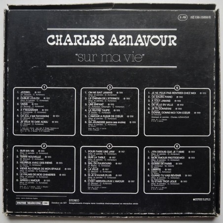 Charles  Aznavour - Sur ma vie (3lp)