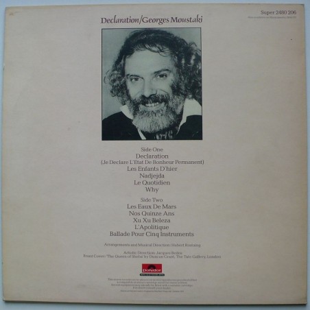 Georges Moustaki - Declaration