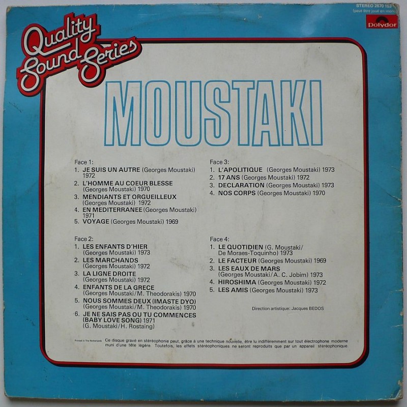 Georges Moustaki - Georges Moustaki (2lp)