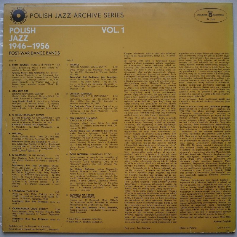Składanka - Post war dance bands – Polish jazz...