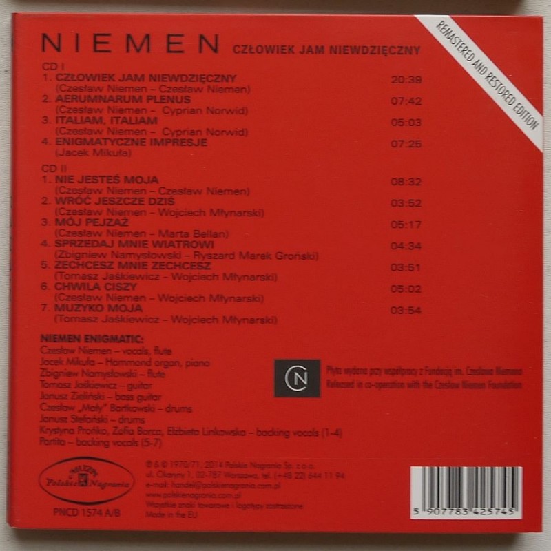 Niemen Czesław - Człowiek jam niewdzięczny (2cd)