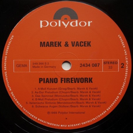 Marek i Wacek - Piano Firework (2lp)