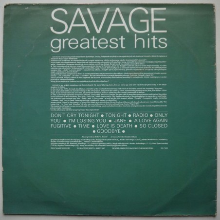 Savage - Greatest Hits