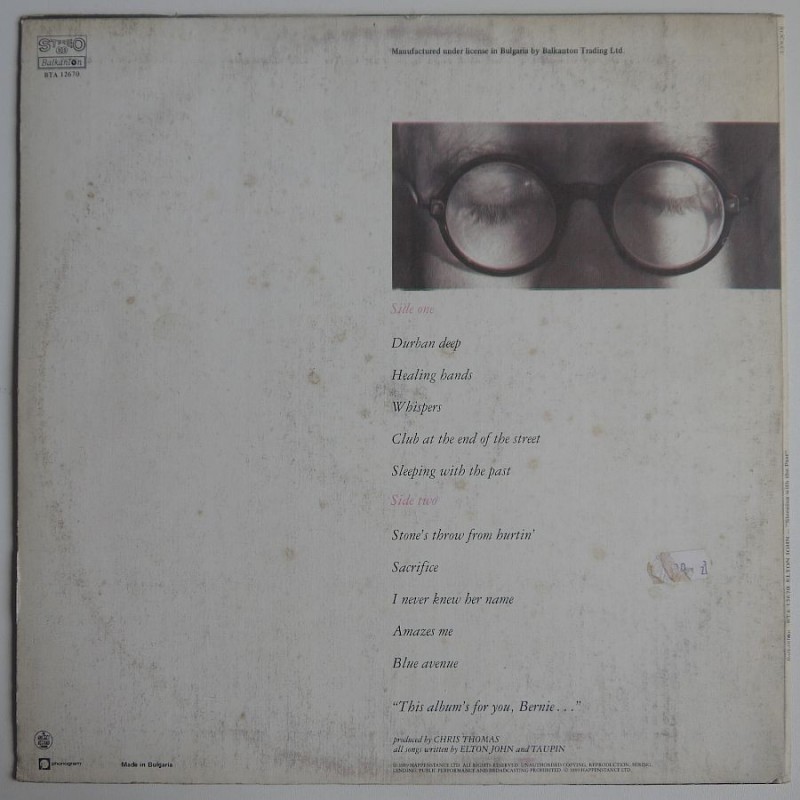 Elton John - Sleeping with the Past.