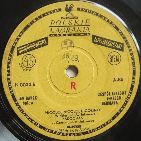 Gniatkowski J./Danek J./Zespół Jazzowy Jerzego Hermana - Arrivederci Roma