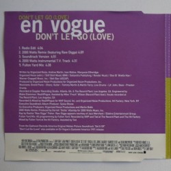 En Vouge - Don’t Let Go (Love)(CDS) 2