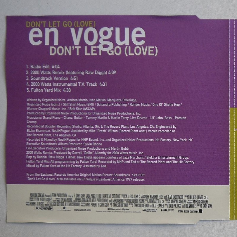 En Vouge - Don’t Let Go (Love)(CDS)