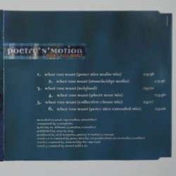 Poetry ’n’ Motion - What You Want (CDS) 2