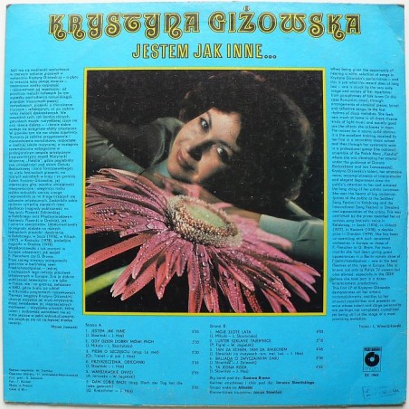 Giżowska Krystyna - Jestem jak inne...