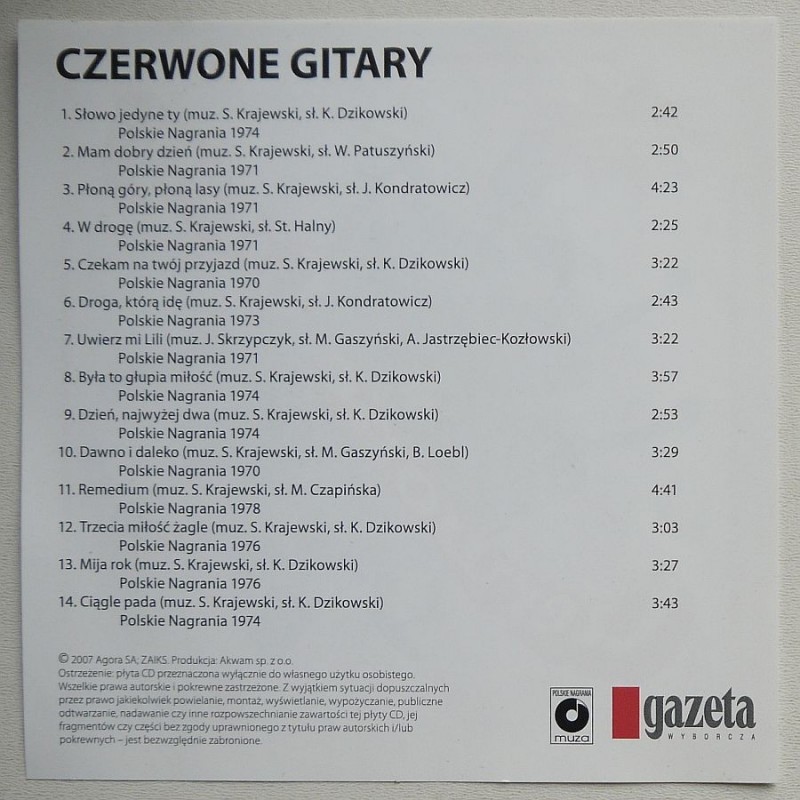Czerwone Gitary - Niezapomniane przeboje