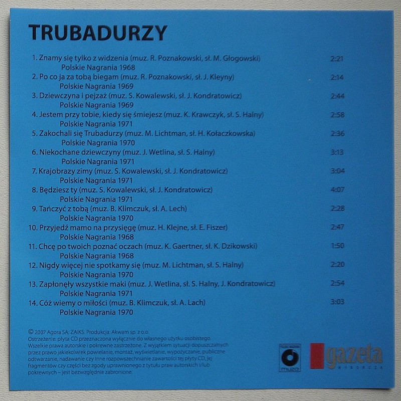 Trubadurzy - Niezapomniane przeboje