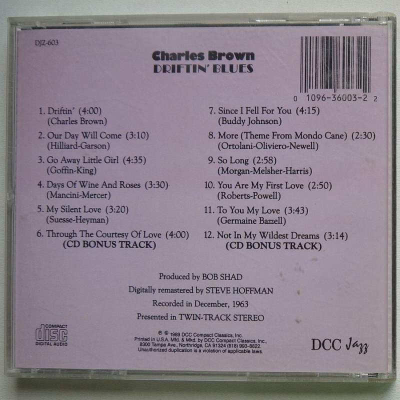 Charles Brown - Driftin’ Blues