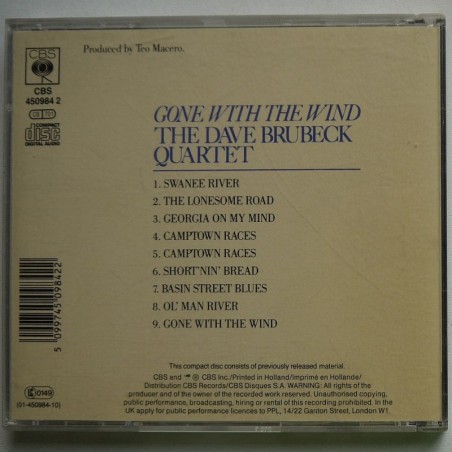 Dave Brubeck Quartet, The - Gone with the Wind