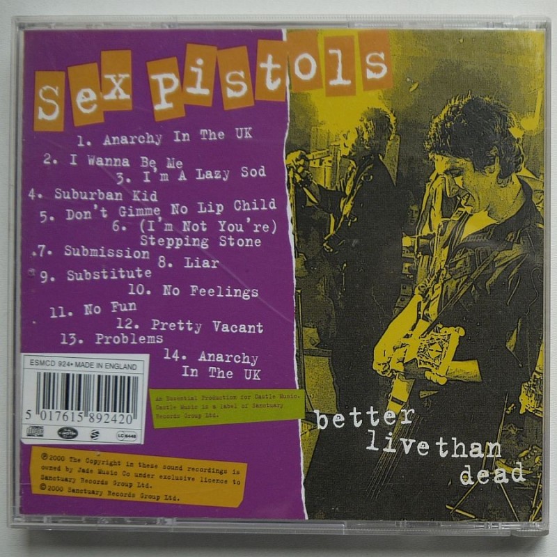 Sex Pistols - Better Live Then Dead