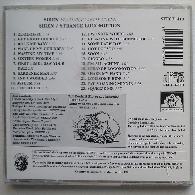 Siren - Siren / Strange Locomotion