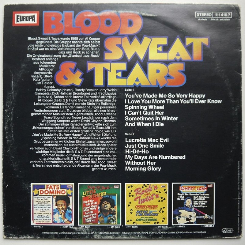 Blood Sweat & Tears