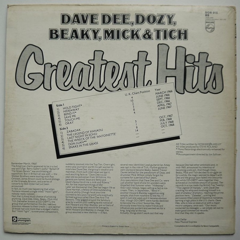 Dave Dee, Dozy, Beaky, Mick & Tich - Greatest Hits