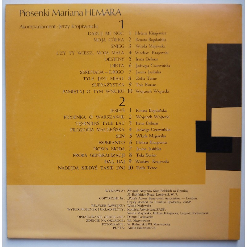 Składanka - Piosenki Mariana Hemara