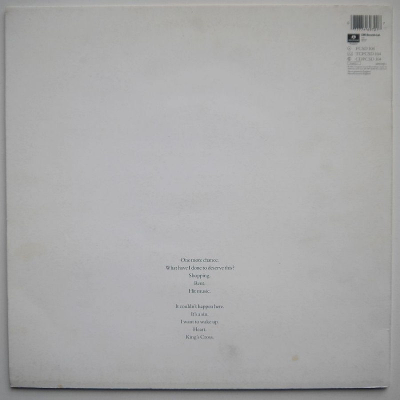 Pet Shop Boys - Actually