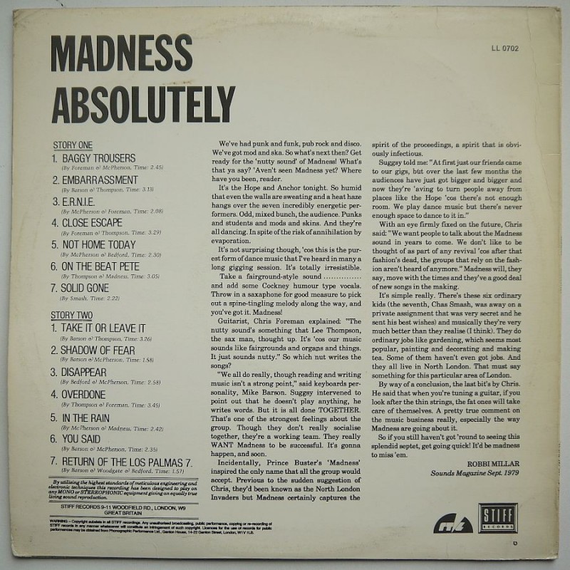 Madness - Absolutely