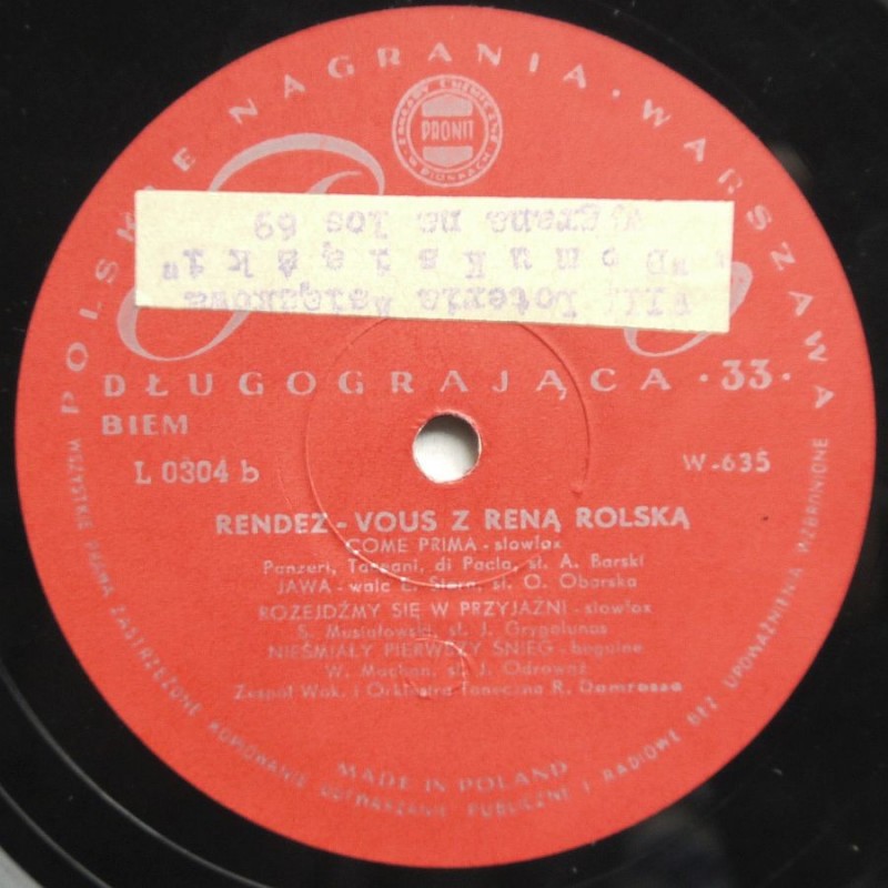 Rolska Rena - Rendez-Vous z Reną Rolską (10”)