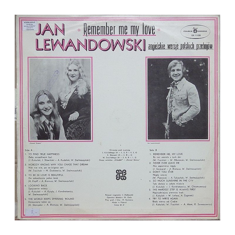 Lewandowski Jan - Remember Me My Love