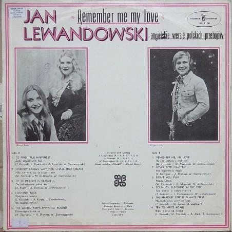 Lewandowski Jan - Remember Me My Love