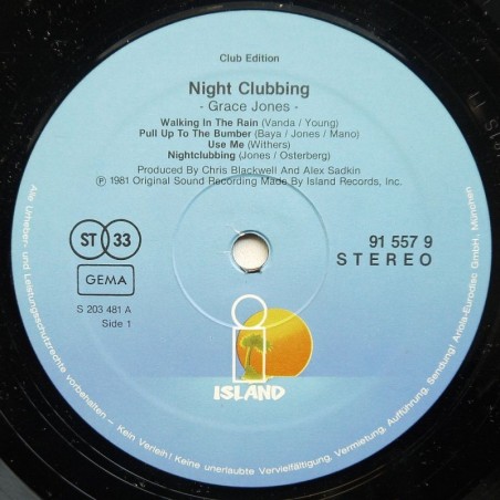 Grace Jones - Night Clubbing