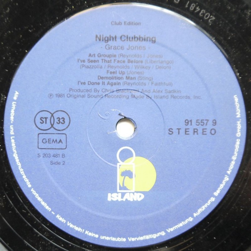 Grace Jones - Night Clubbing