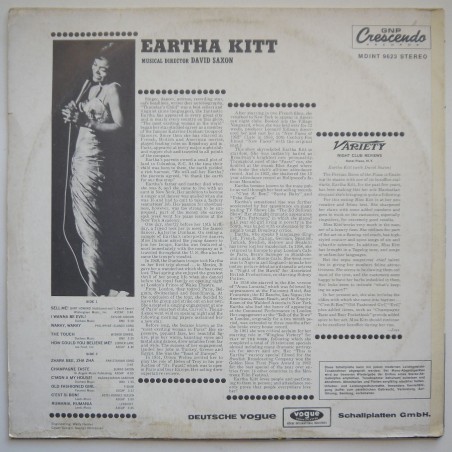 Eartha Kitt - In Person At The Plaza