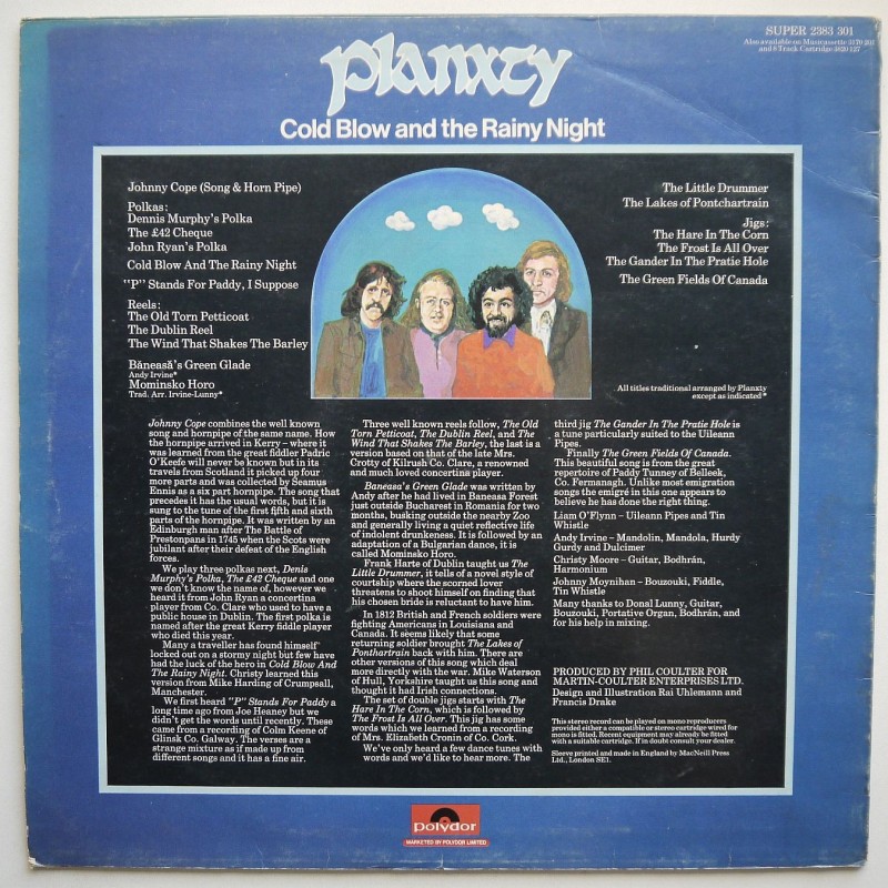 Planxty - Cold Blow And The Rainy Night