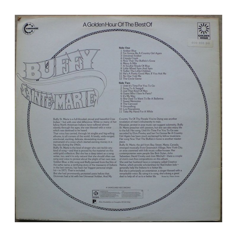 Buffy Sainte-Marie - A Golden Hour Of The Best Of