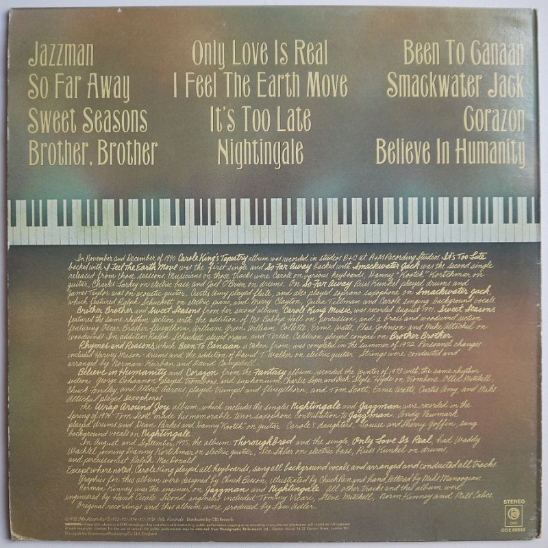 Carole King - Her Greatest Hits (Songs Of Long...