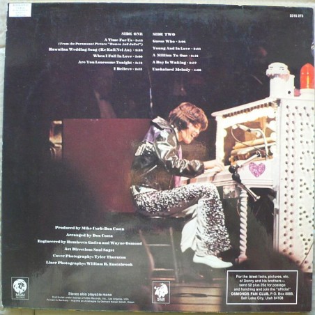Donny Osmond - A Time For Us