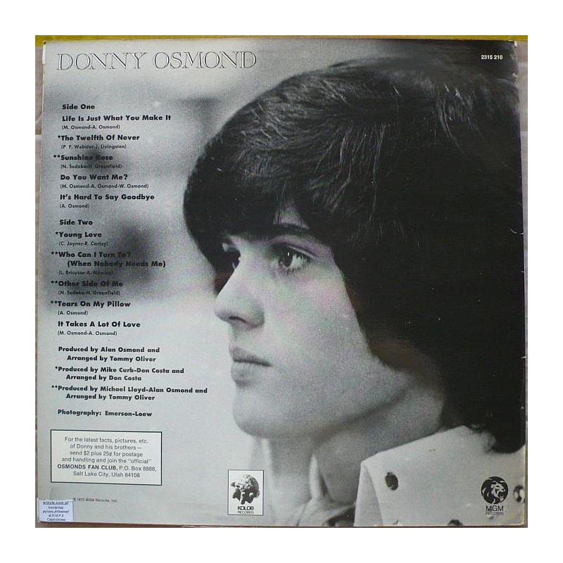 Donny Osmond - Alone Together