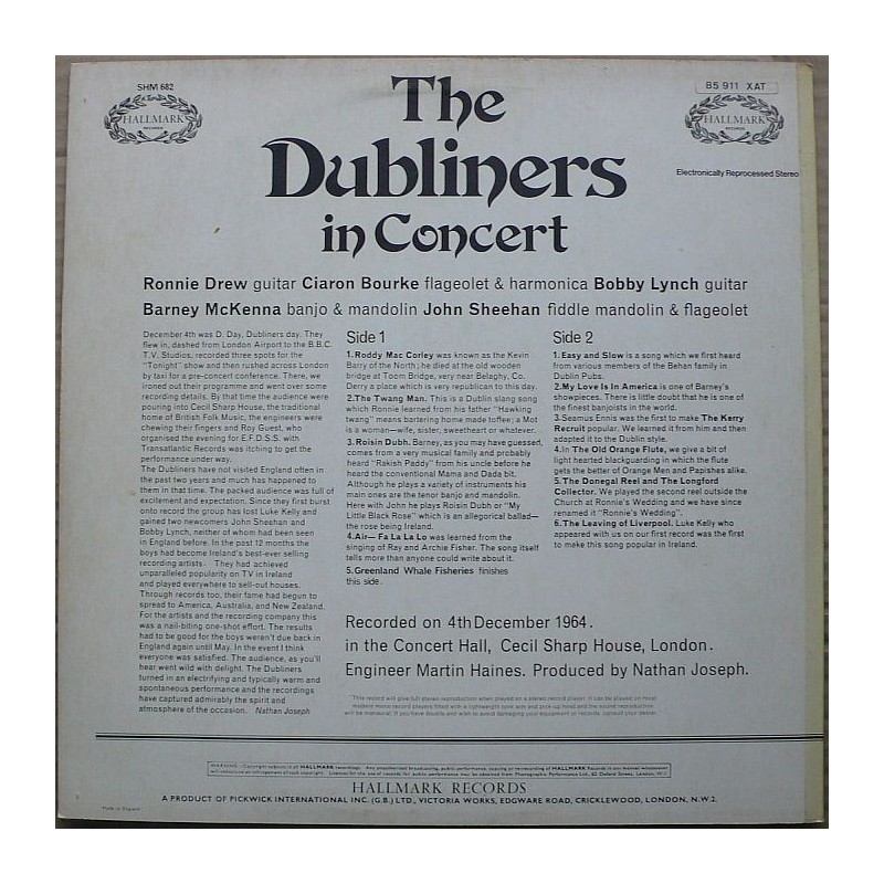 Dubliners, The - In Concert