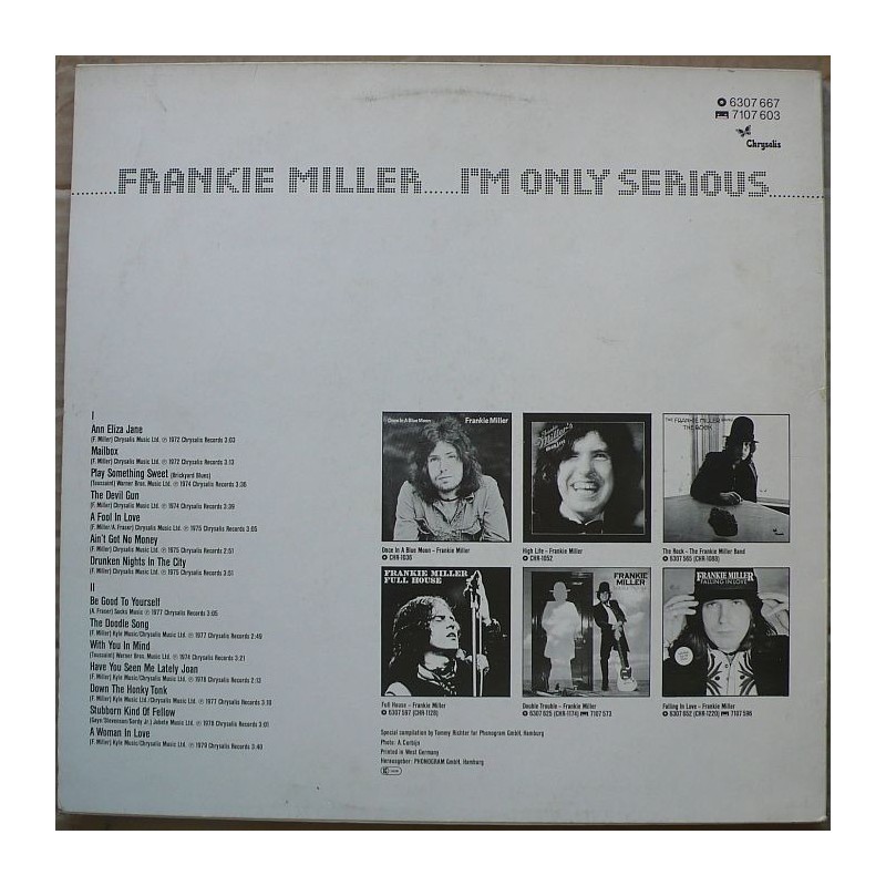 Frankie Miller - I'm Only Serious