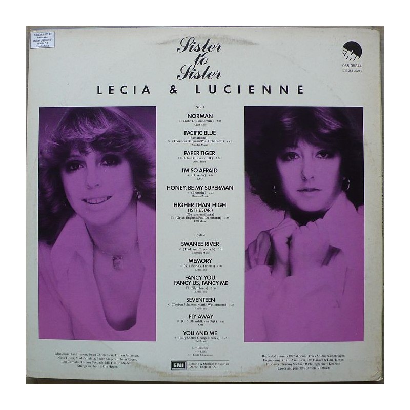 Lecia & Lucienne - Sister To Sister