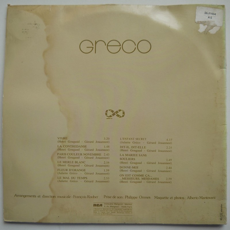 Juliette Greco - Greco