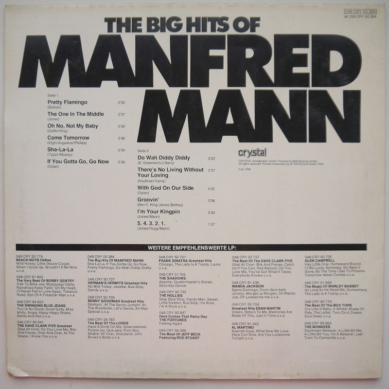 Manfred Mann - The Big Hits Of