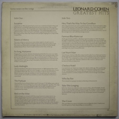 Leonard Cohen - Greatest Hits
