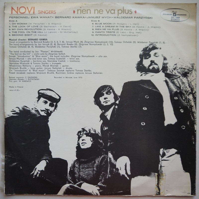 Novi Singers - Rien Ne Va Plus