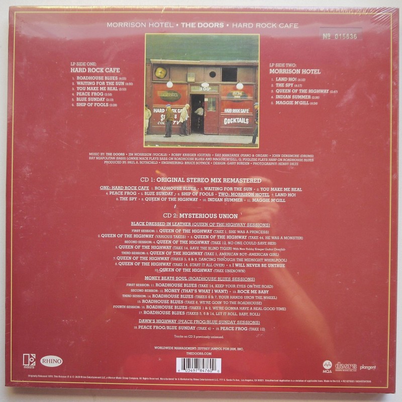 Doors, The - Morrison Hotel (lp+2cd)