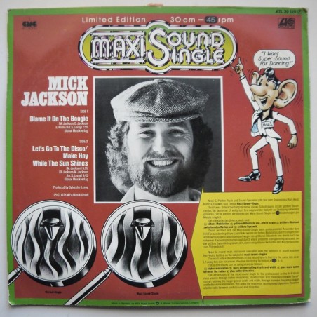 Mick Jackson - Blame It On The Boogie (12’’)