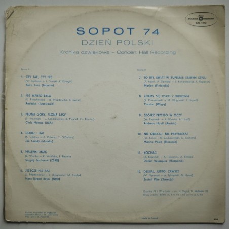 Składanka - Sopot '74 – Dzień polski