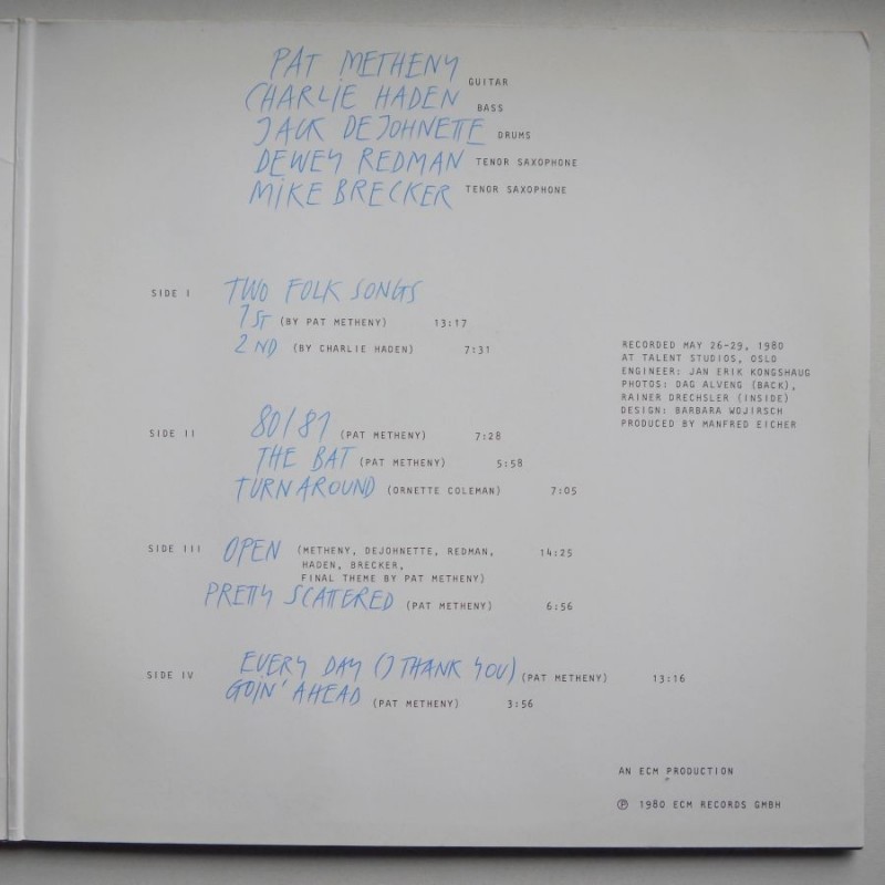 Pat Metheny, Charlie Haden, Jack DeJohnette,...